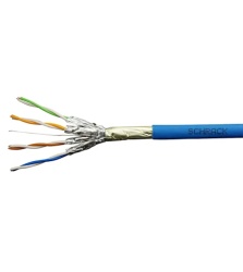 Schrack hskp423ha5 ftp cable cat 6a f/ftp - 500 mhz, 4x2xawg-23, lsoh plavi