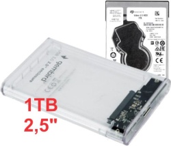 Seagate HDD 2.5 USB 3.0 SATA eksterno kuciste + 1TB ST1000VT001 EE2-U3S9-6 (3990)