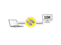 Secomp Value DisplayPort kabl v2.1 10K DP40 40G DP - DP M/M 1.0m ( 5816 )-2