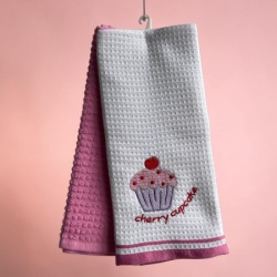 Set kuhinjskih krpa 40x60cm Wafle - Cupcake cherry ( VLK000109-cupcherry )