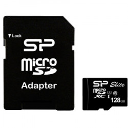 Silicon Power 128GB microSD, Class 10. UHS-I U1. Full HD w/SD Adapter ( SP128GBSTXBU1V10SP ) - Img 1