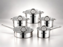 Silver Square Edge 10-delni set posuđa od inoxa ( KLK2682 )