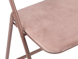Sklopiva stolica Vig baršunasto roze ( 3600936 ) - Img 2