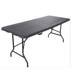 Sklopivi sto sa metalnom konstrukcijom Wood design crni 180x76x74 - Img 2