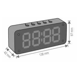 Somogyi Multimedijalni BT stoni sat   ( MECHACLOCK )-2