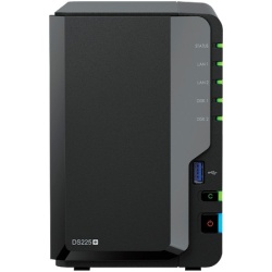 Synology DS225+, Tower, 2-bays 3.5'' SATA HDD/SSD, CPU Inte Celeron J4125 4-core (4-thread) 2.0 GHz ( DS225PLUS )