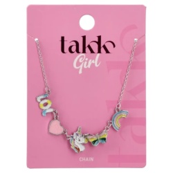 Takk lara girl lančić jednorog sa srcem ( 505150 )