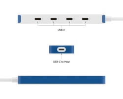 Targus HyperDrive Flex 4 Port USB-C Hub plavi (HD5201BUGL) -1