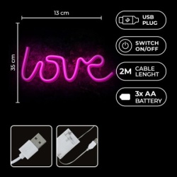 TelForceOne Dekorativna neon LED rasveta LOVE ( RTV100208 )-3