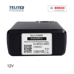 TelitPower 12V 2000mAh Panasonic - baterija za ručni alat Bosch tip 2 ASG 52 ( P-1662 ) - Img 4