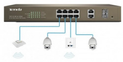 Tenda TEF1210P-8-150W LAN 8-Port 10/100M + 2 1000M +2 SFP Slots Switch - Img 2