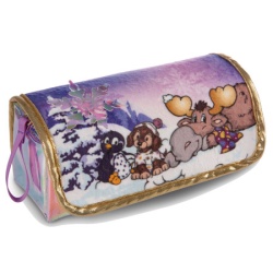 Torbica 49343 okrugla vesela zima - 19x7x7cm nici ( 72024 )