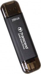 Transcend 256GB, portable SSD, ESD310 USB Type-A/C black ( TS256GESD310C )