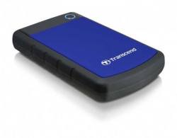 Transcend 2TB External USB 3.0 2.5" Anti-shock Black/Blue ( TS2TSJ25H3B ) - Img 1