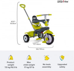 Tricikl smart trike breeze15-36 m zeleno sivi ( 6071100 )  - Img 2