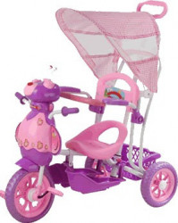 Tricikl  za decu Pčela model 402 roze + mekano sedište dodatak