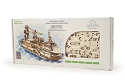 Ugears 3d drvene puzzle - Istraživački brod ( 927)-2
