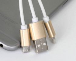 USB data kabl 2u1 android/iphone GOLF GC-35 ( 00G49 ) - Img 2