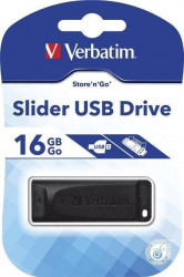 Verbatim 16GB 2.0 DRIVE 16GB/SLIDER/BLACK USB Flesh Memorija ( UFV98696/Z ) - Img 2