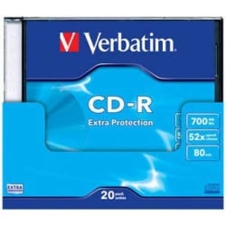 Verbatim CD-R 700MB 52X SLIM CASE 43347 43348-1