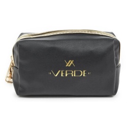 Verde crna Neseser cetvrtasti sa zlatnim paspulom 0237, 18×7×10 cm ( 16NSV0237B )