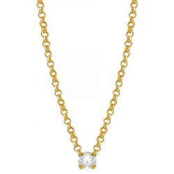 Victoria Cruz celine gold crystal ženski lančić sa swarovski belim kristalom ( a3871-07dg ) - Img 1