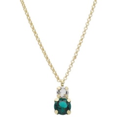 Victoria cruz jasmine emerald gold ogrlica sa swarovski kristalima ( a3752-20dg )-1