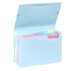 Viquel expanding organizer sa 6 pregrada i gumicom Rainbow pastel sortirano ( 04CK30 ) - Img 3