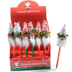 Viter novogodišnja olovka sa deda mrazom h24cm ( 15581 )