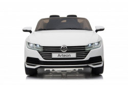 Volkswagen Arteon Licencirani auto za decu na akumulator sa kožnim sedištem i mekim gumama - Beli - Img 2