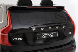 Volvo XC90 Licencirani auto na akumulator za decu sa kožnim sedištem i mekim gumama - Crni - Img 4