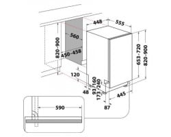 Whirlpool WSIC 3M27 ugradna mašina za pranje sudova - 45cm  - Img 3