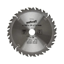 Wolfcraft list kružne testere cirkulara, 160x20x2.4mm ( 6733000 )