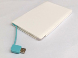 Xwave White Card power bank 2500mAh USB&USB micro kabl - Img 3
