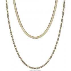 Ženska luca barra zlatna ogrlica od hirurškog Čelika ( ck1656 ) - Img 1