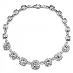 Ženska oliver weber autentic crystal ogrlica sa swarovski belim kristalom ( 11340.001 ) - Img 1