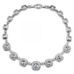 Ženska oliver weber autentic crystal ogrlica sa swarovski belim kristalom ( 11340.001 ) - Img 4