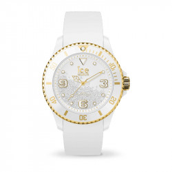 Ženski ice watch ice crystal beli zlatni elegantno sportski ručni sat sa swarovski kristalima ( 017247 ) - Img 1
