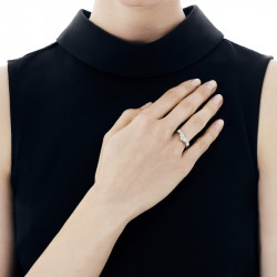 Ženski majorica arabesque beli biserni srebrni prsten sa kristalima 3,4 mm 57 mm ( 16141.01.2 917.010.1 ) - Img 2