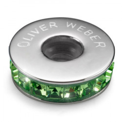 Ženski oliver weber stopper steel peridot privezak sa swarovski zelenim kristalom za narukvicu ( 56008.214 ) - Img 4