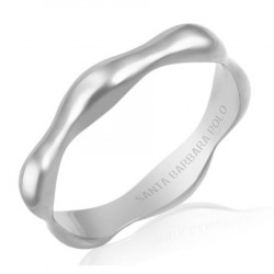 Ženski santa barbara polo srebrni prsten od hirurškog Čelika l ( sbj.3.7002.l.1 )