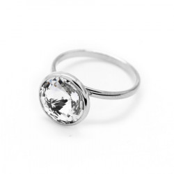 Ženski victoria cruz basic m crystal prsten sa swarovski belim kristalom ( a2522-07a ) - Img 4