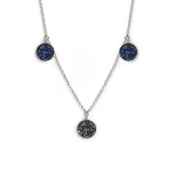 Ženski victoria cruz chiss crystal lančić sa swarovski plavim i crnim kristalima ( a3576-07hg ) - Img 6