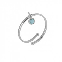 Ženski victoria cruz juliette aquamarine prsten sa swarovski plavim kristalom ( a3870-10ha ) - Img 1
