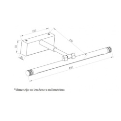 Zidna LED lampa 9W   ( E201460 )-2