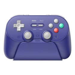 8BitDo Pro 3 BT/2.4Ghz/Multi platform/Vibracija/Hall Effect/TMR/Purple edition+Dock Bežični gamepad