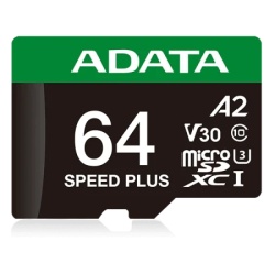 A-Data Class 10 + adapter 160/140 MB/s UD64GUI3V30A2SP-RA1 Micro SDXC 64GB