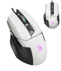 A4Tech A4-W70 MAX PANDA WHITE Bloody RGB Gejmerski opricki mis, 2000Hz/100-10.000 Dpi, USB 126mm