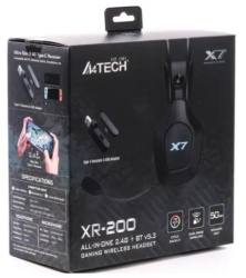 A4Tech A4-XR-200 X7 gejmerske slusalice sa mikrofonom, SURROUND, 50mm/16ohm, USB, LED,Bluetooth+2,4G