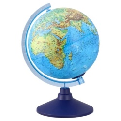 Alaysky globus sa led svetlom engleski fizička mapa 25cm ( 100043 )